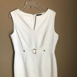 TAHARI white dress